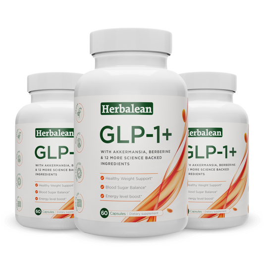 3 bottls of Herbalean's GLP-1+ Capsules