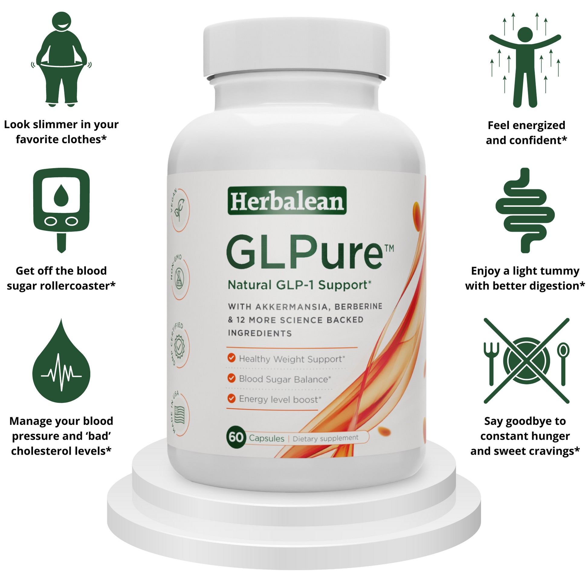 benefits of Herbalean's GLPure Capsules