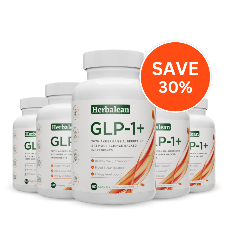 image shows offer of savinbg 30% on Herbalean's GLP-1+