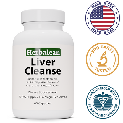 Bottle of Herbalean's Liver cleanse